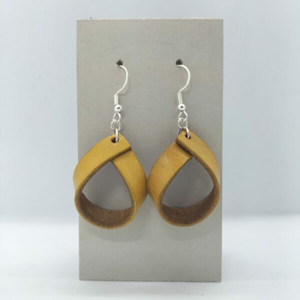 Boucles d'oreilles boucles jaune