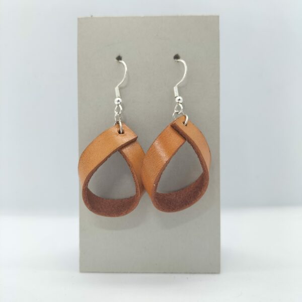 Boucles d'oreilles boucles orange