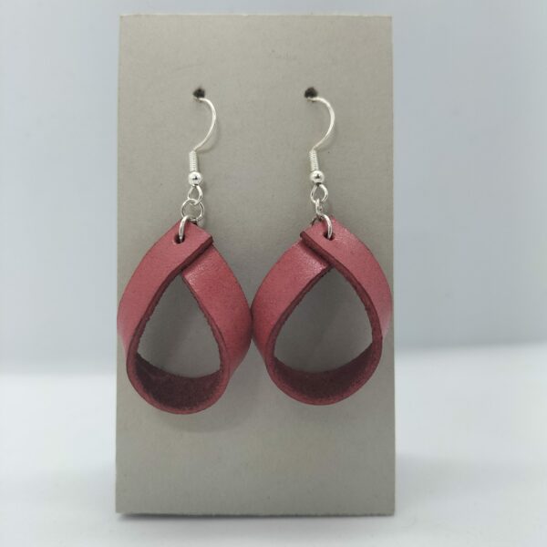 Boucles d'oreilles boucles rouge