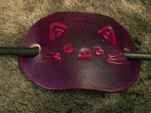 Barrette Chat violet